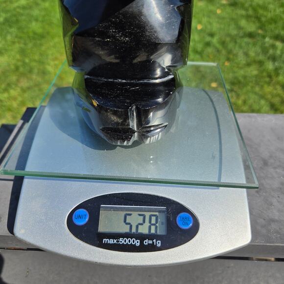 Handcrafted MCM Aztec Mayan Warrior Black Obsidian Onyx Mexico HEAVY *read* - Picture 15 of 15